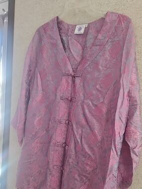 Women's Pink Patterned Tunic - Unbranded